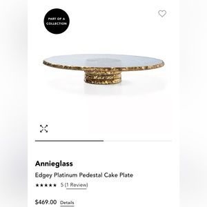 CAKE PLATE ANNIEGLASS